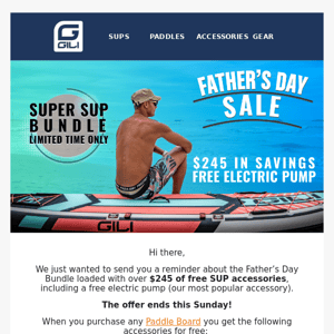 ⏰ Time is running out! Shop our Father's Day SUP Bundle