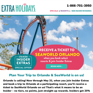 🎁 SeaWorld is on us when you book!