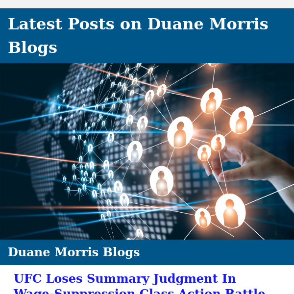 UFC Loses Summary Judgment In Wage-Suppression Class Action Battle With MMA Fighters and more...