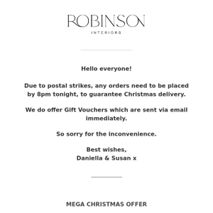 *Important Notice* Christmas Delivery Date changes! 🚨