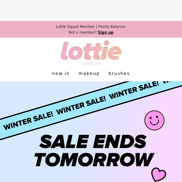 Lottie London Up to 25% OFF Ends Tomorrow!🚨