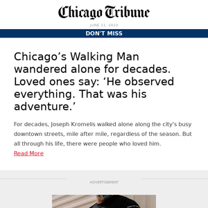 The Walking Man: Remembering the life of a Chicago icon