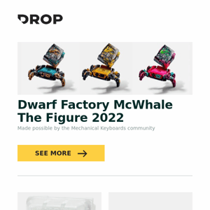 Dwarf Factory McWhale The Figure 2022, Kailh x Novelkeys Box Jade MX Mechanical Switches, iFi audio ZEN CAN Signature 6XX Amp and more...