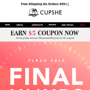 ⌛FINAL HRS: ALL 50% OFF FLASH SALE!