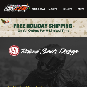 20% Off ROLAND SANDS Brand