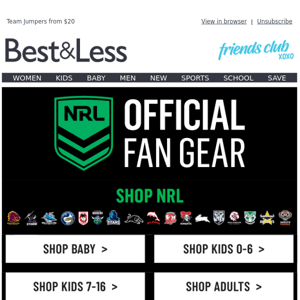 Official NRL Fan Gear 🏉