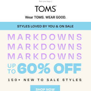 150+ sales styles are up to 60% off + new vacay sandals you'll love