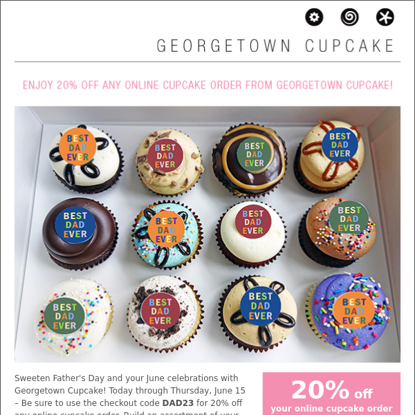 Celebrate Father's Day With Georgetown Cupcake!