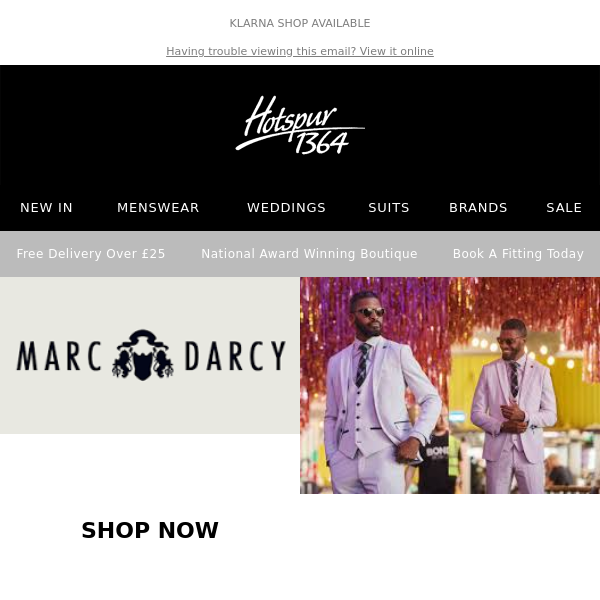 Woooah, Marc Darcy now in Our Black Friday Deals!