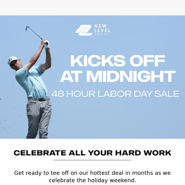 Kicks Off At Midnight: Labor Day Sale