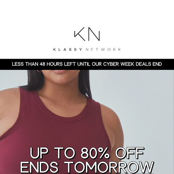 HURRY 🚨 Up to 80% Off ends TOMORROW