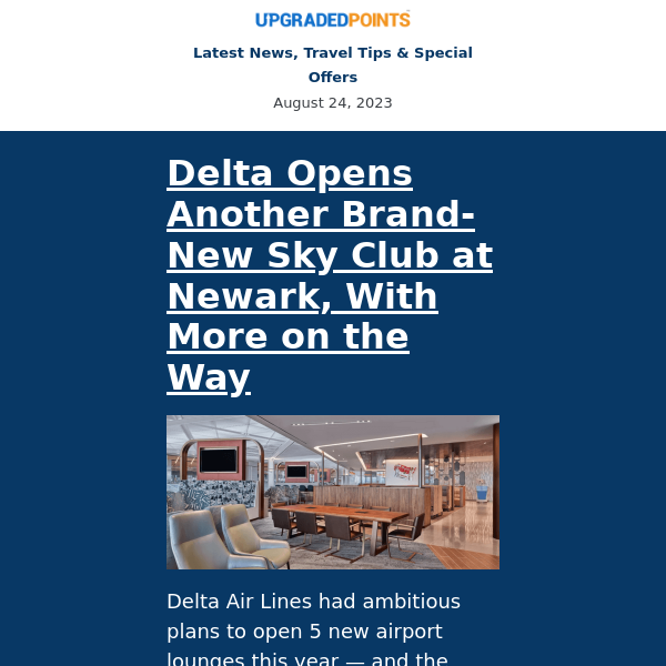 Delta Sky Club EWR, Paris deal alert, Hyatt Globalist experience, and more...