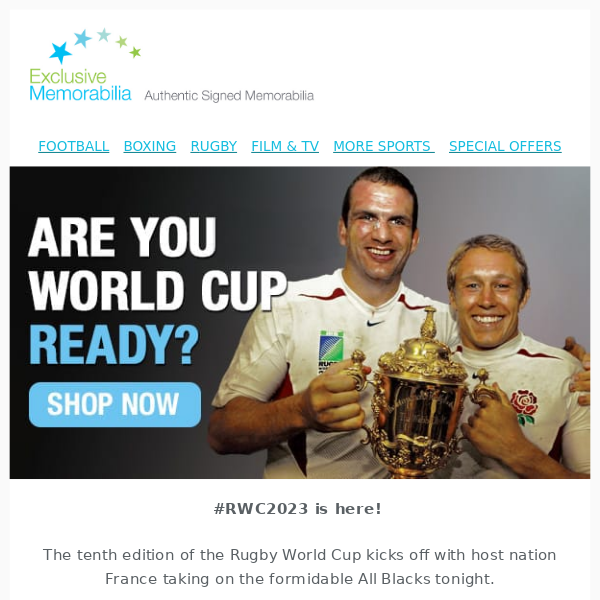 Are you Rugby World Cup ready? 🏉