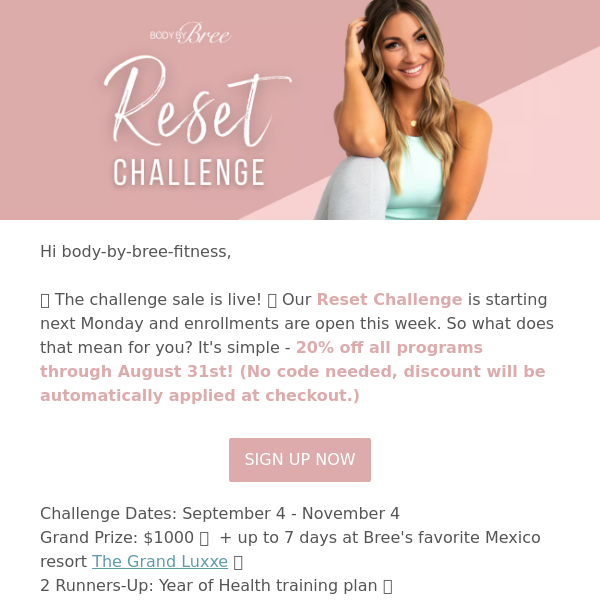 Challenge Sign Ups are Live!