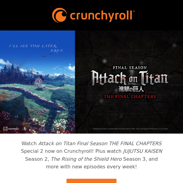 Attack on Titan Final Season THE FINAL CHAPTERS Special 2 to Stream on  Crunchyroll - Crunchyroll News