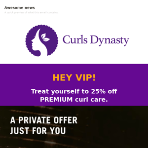 An Exclusive Event Just For You - 25% off