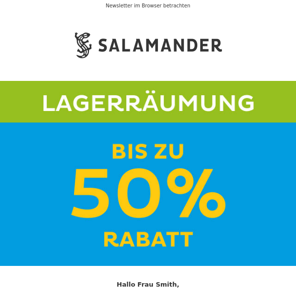 Bis zu 50% Rabatt in unseren Fachgeschäften🎉