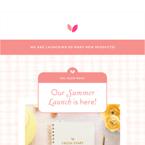 It's here! It's here! Shop the Fresh Start Daily Goal Planner NOW!