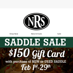 Saddle Sale? Buy a Saddle and Get an egift Card!