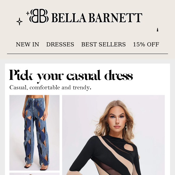Get Trendy with New Arrivals & Best Sellers at Bella Barnett - Enjoy 15% Off!