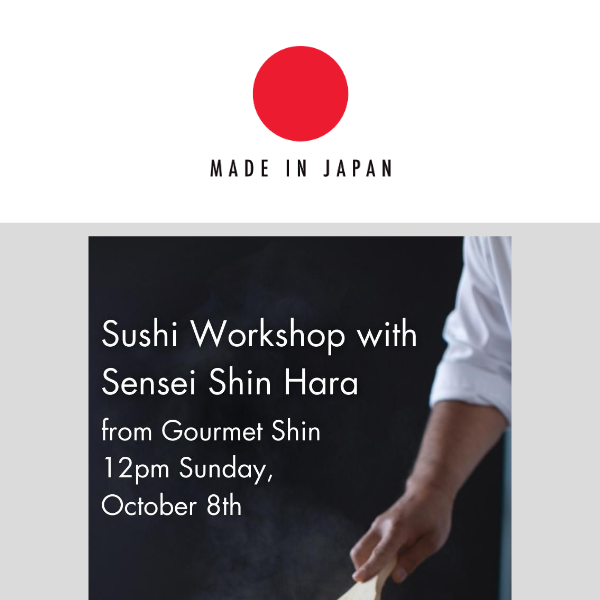 Sushi Workshop - Back by popular demand!