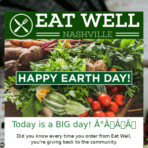 Eat Well on Earth Day🌎