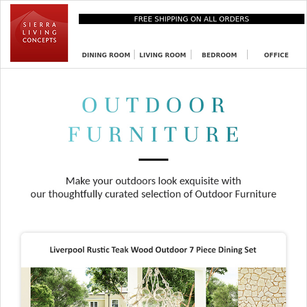 Weatherproof Outdoor Furniture You'll Love →
