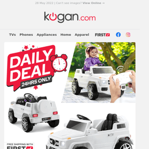 Daily Deal: Kids Mercedes-Benz-Inspired Ride-On Jeep $169 (Rising to $195 Tonight)