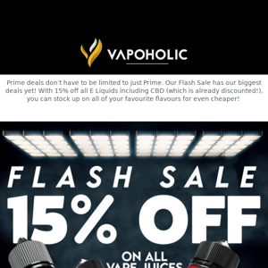 Flash Sale: 15% OFF on all E-liquids 🚨