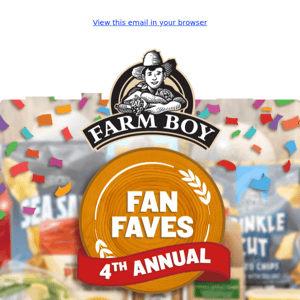 Farm Boy Fan Faves Awards Season Is Here! 🏆 