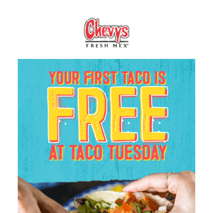 TODAY ONLY!🌮 FREE Taco at Taco Tuesday!