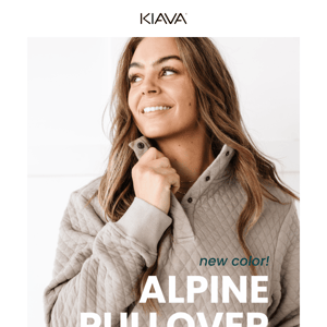 NEW COLOR: The Alpine Pullover ☁️