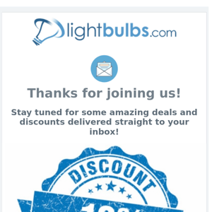 Welcome to the LightBulbs.com Newsletter!