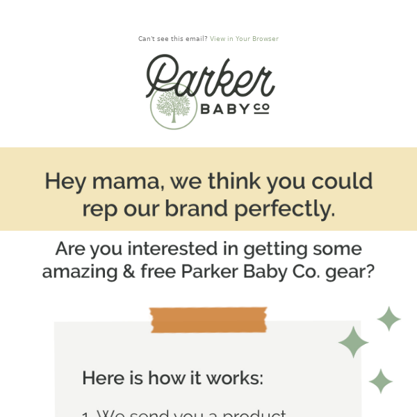 Parker Baby Co. - Latest Emails, Sales & Deals