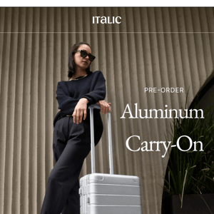 IT'S BACK: Aluminum Carry-On Suitcase