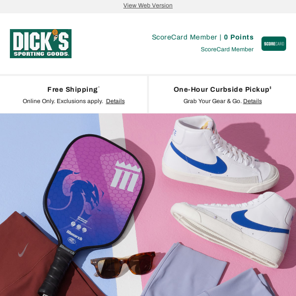 Step up your game with DICK'S Sporting Goods