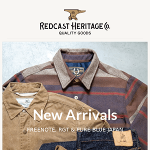 New Arrivals from Freenote, Pure Blue Japan & more