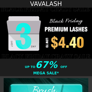 Last 3 days of Black Friday crazy sale with up to 67% off❗