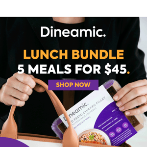 ⚠️ 5 meals for $45! ⚠️