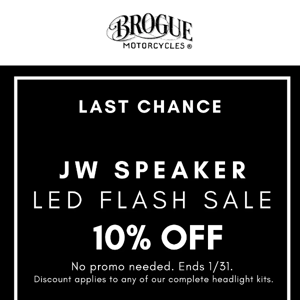 ENDS TODAY!⚡️Flash Sale⚡️10% off all JW Speaker Complete Headlight Kits