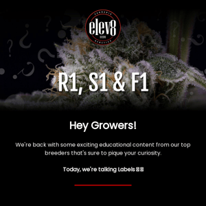 Let's talk labels Eleven8 Seeds🏷️ 🌱