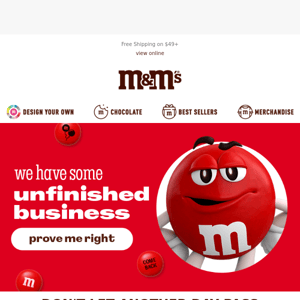 Your M&M’S order is waiting 👀