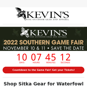 Sitka Gear for Waterfowl Season!