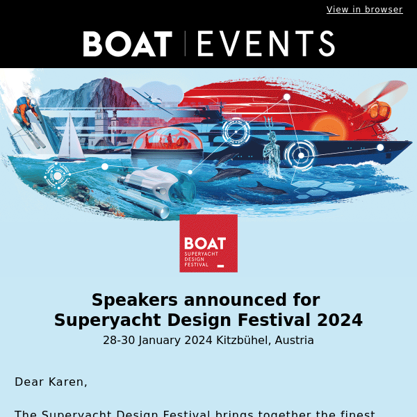 Superyacht Design Festival 2024: speakers and talks