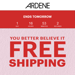 OH NO 😱 FREE SHIPPING ENDS TOMORROW