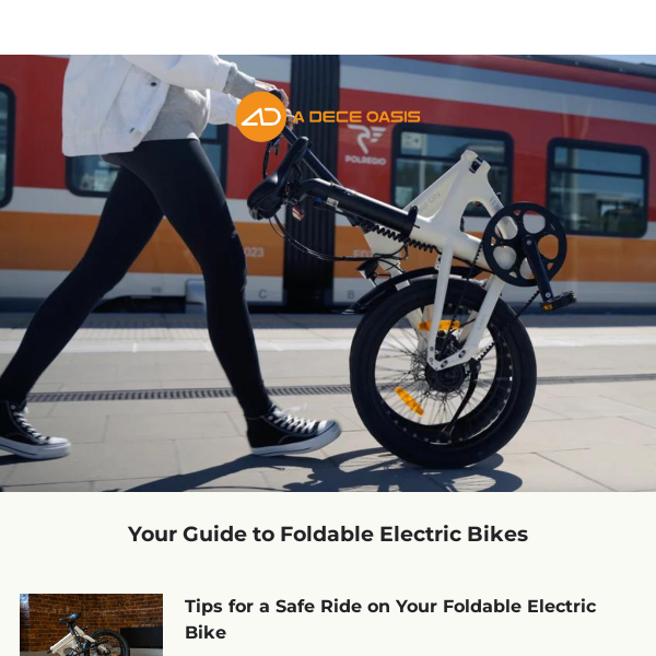 Safety Tips for Riding a Foldable Electric Bike.