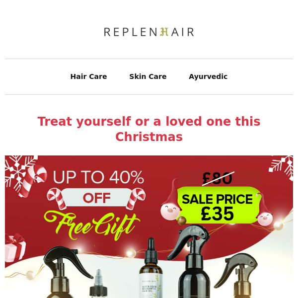 Replen Hair Hurry, only hours left to save 40%!🤶
