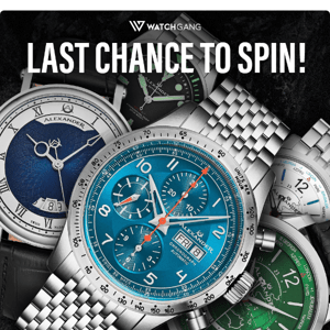 Last chance to spin the Alexander Brand Wheel!