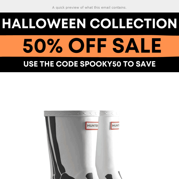🎃 4 hours left to save 50% OFF HALLOWEEN