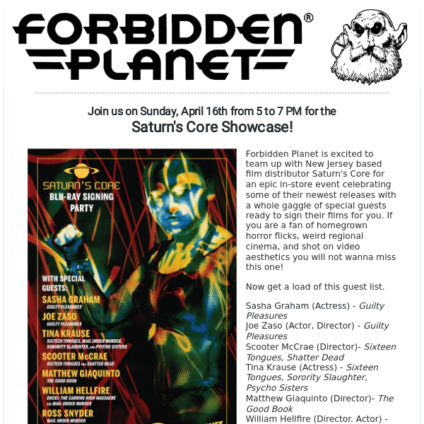 SAVE “FORBIDDEN PLANET” NYC